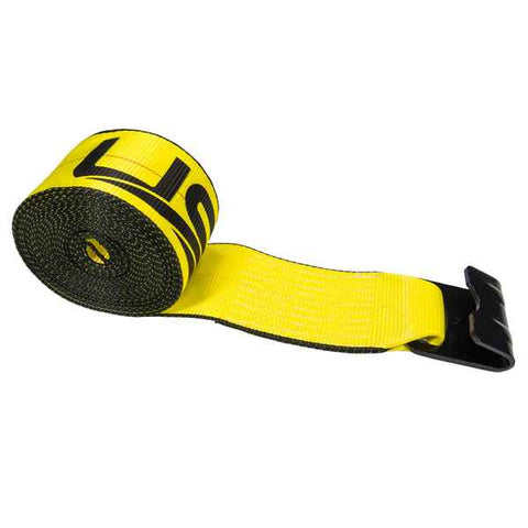 Winch Straps 4"x30' w/ Flat Hook