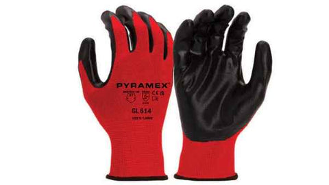 Pyramex Polyester/Smooth Nitrile Gloves